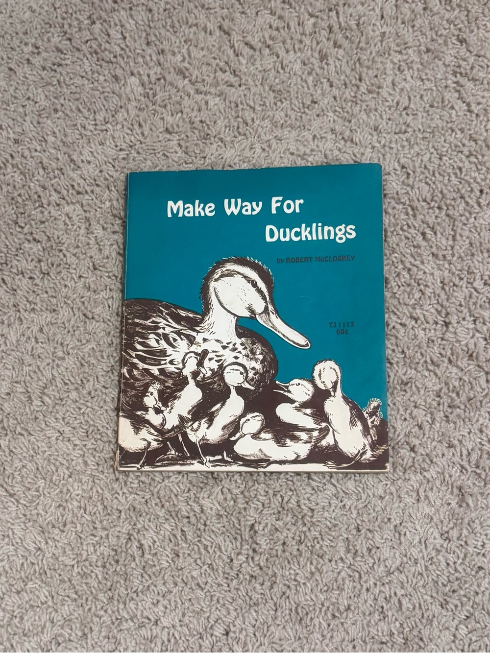 Make Way for Ducklings Robert McCloskey Scholastic PB 1967 1st Print Inscribed